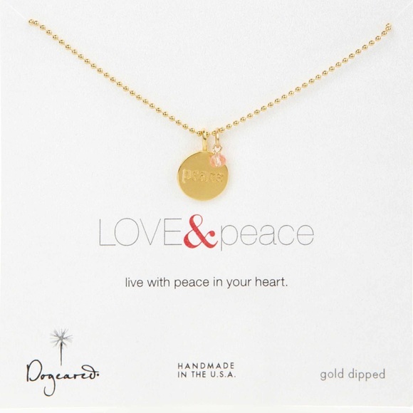 Dogeared Jewelry Dogeared Peace Love Necklace Poshmark